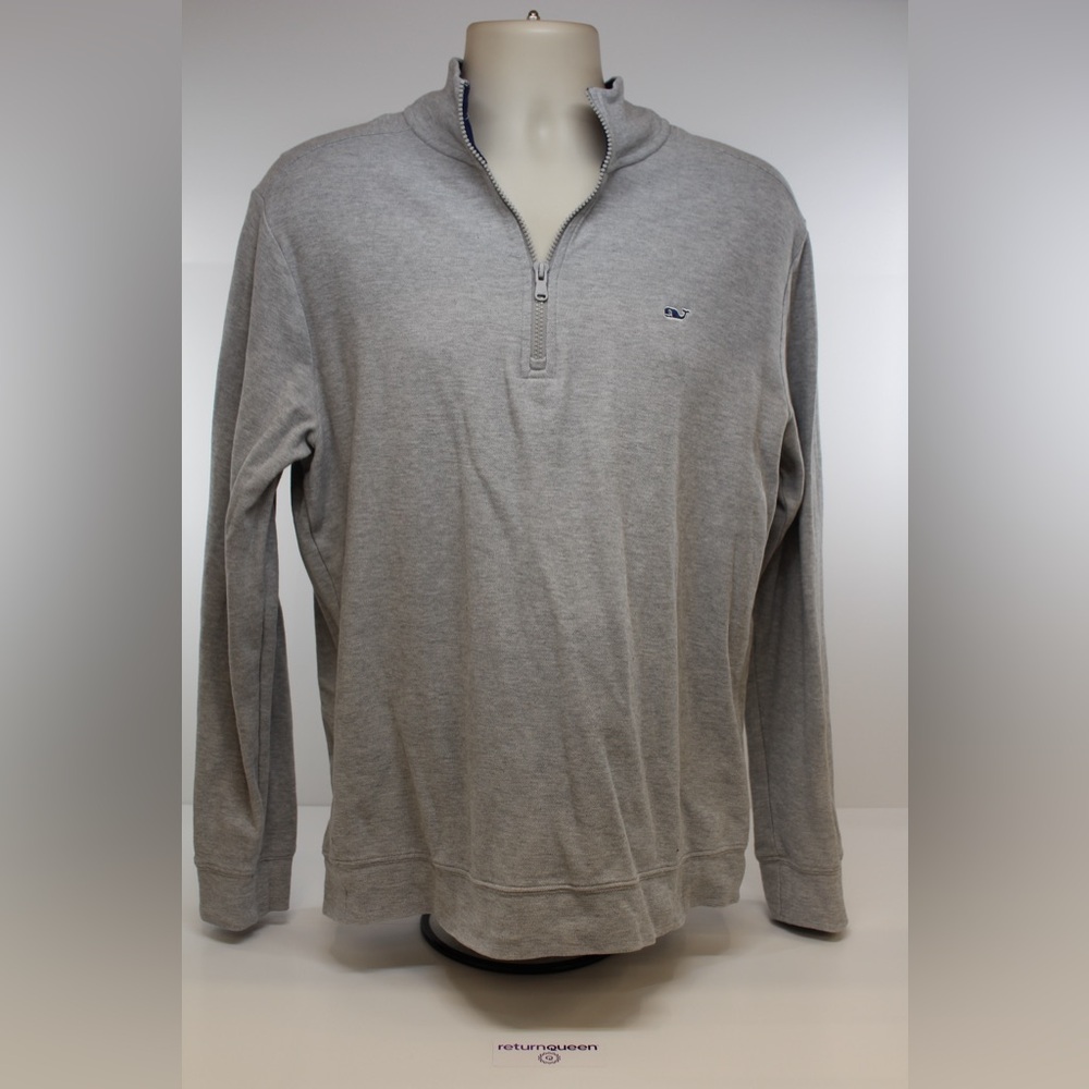 Gray vineyard vines quarter-Zip Men's Sweater